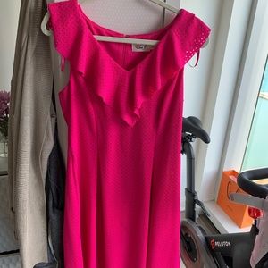Hot Pink Eyelet Dress